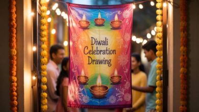 Sure Fire Happy Time Diwali Celebration Drawing